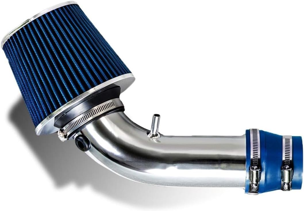 Short Ram Intake Kit with Reusable Blue Filter Compatible with Chevrolet 99-03 Chevy Tracker/Suzuki Grand Vitara JLS JLX 2.5L V6