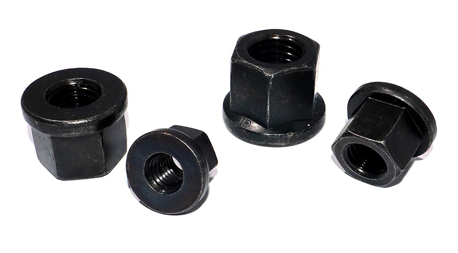 Tuerca Hexagonal M6-M16 Din 6331 Acero Negro Alta Forma con Unión Resistencia 10 Schraubenmutter Alta Tuerca Gewindemuffen Langmuttern Gewindemuttern - 20 Pieza, M16