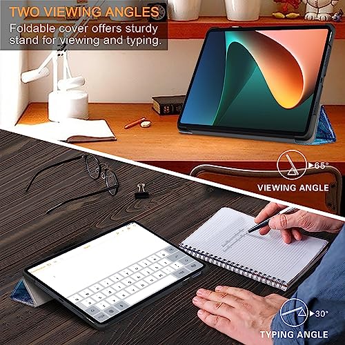Funda para Xiaomi Pad 6 de 11 pulgadas inteligente con diseño de ondas 4