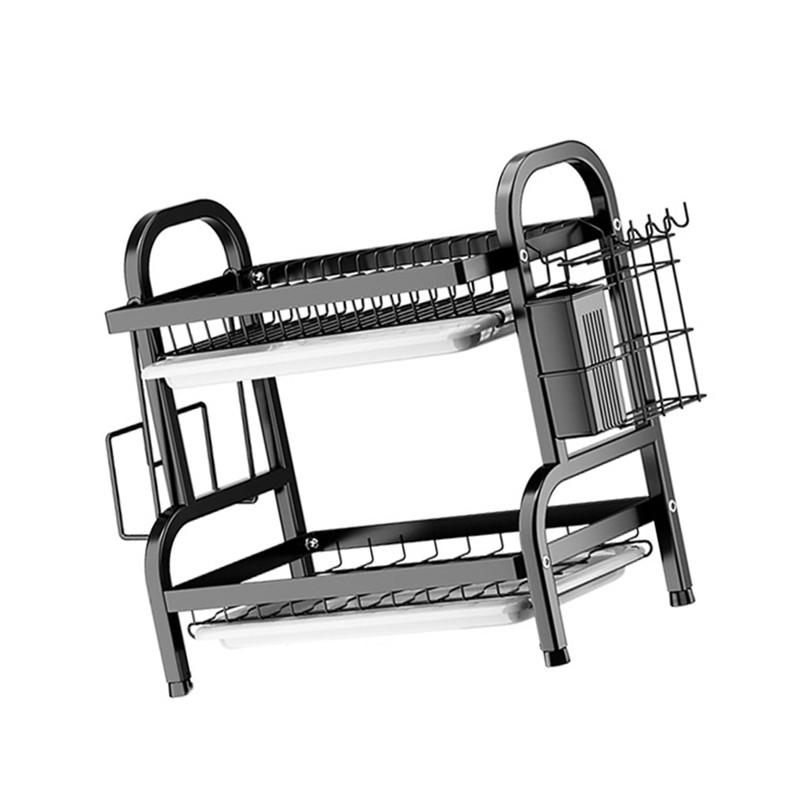 Jazuaiao Practical Kitchen Counter Organizers for Dinnerware and Utensils Long Time Use and Easy Maintenances Household Use Kitchen Storage Rack