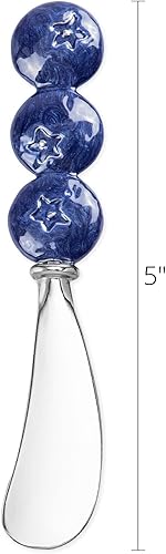 Miniatura 3 de UP ware - Juego de 2 cuchillos esparcidores de queso y mantequilla de aleación de zinc (manzana)