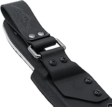 SK Wild Ones® Echtleder Messerhalter - Kydex Gürtelclip - Outdoor Survival Messer Holster Gürtel - Belt Knife Gürtelmesser Tek Lok Kydex Clip - Kompatibel Mit Vielen Outdoor Messerscheide Beltkeeper
