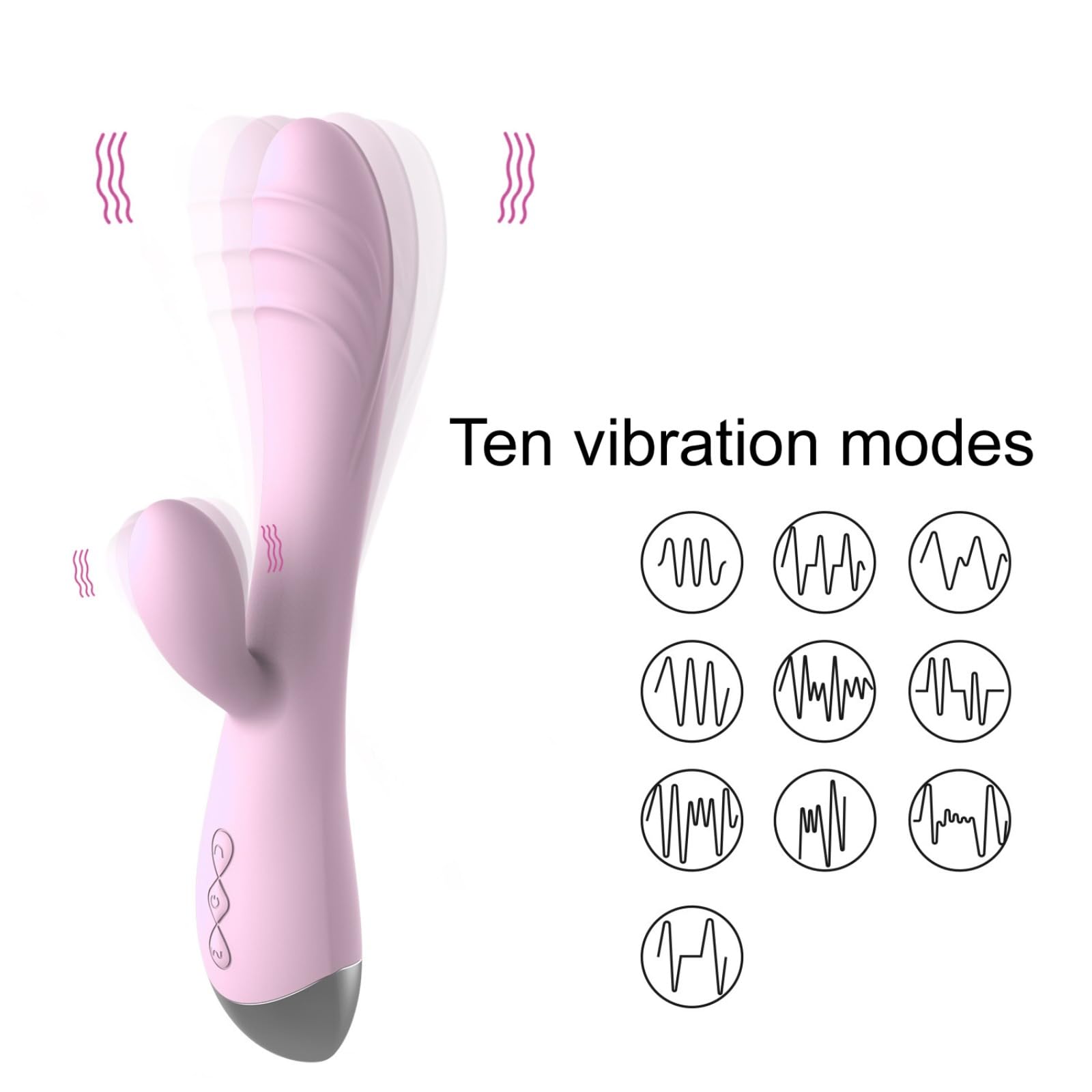 vibratore 10 velocità vibratore clitoride ricarica USB riscaldamento donna clitoride dildo giocattoli del sesso toccare clitoride prodotti per adulti