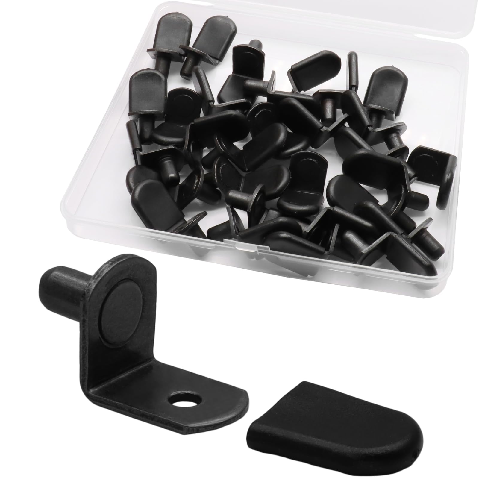 Shelf Support Pins, 1/4 Inch L-Shaped, 30 Pcs, Brown — Amazon image 9
