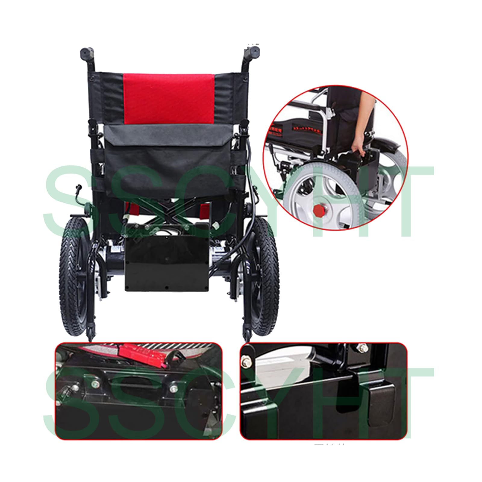 24V 12Ah Lithium Battery For Electric Wheelchair, 24V Mobility Scooter Battery, 3A Fast Charger, 30A BMS