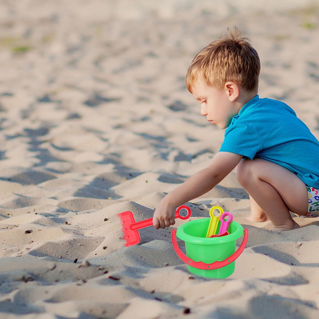 BESPORTBLE Lot de 40 mini seaux de sable de plage pour garçons pour s'amuser à la plage et au jardin