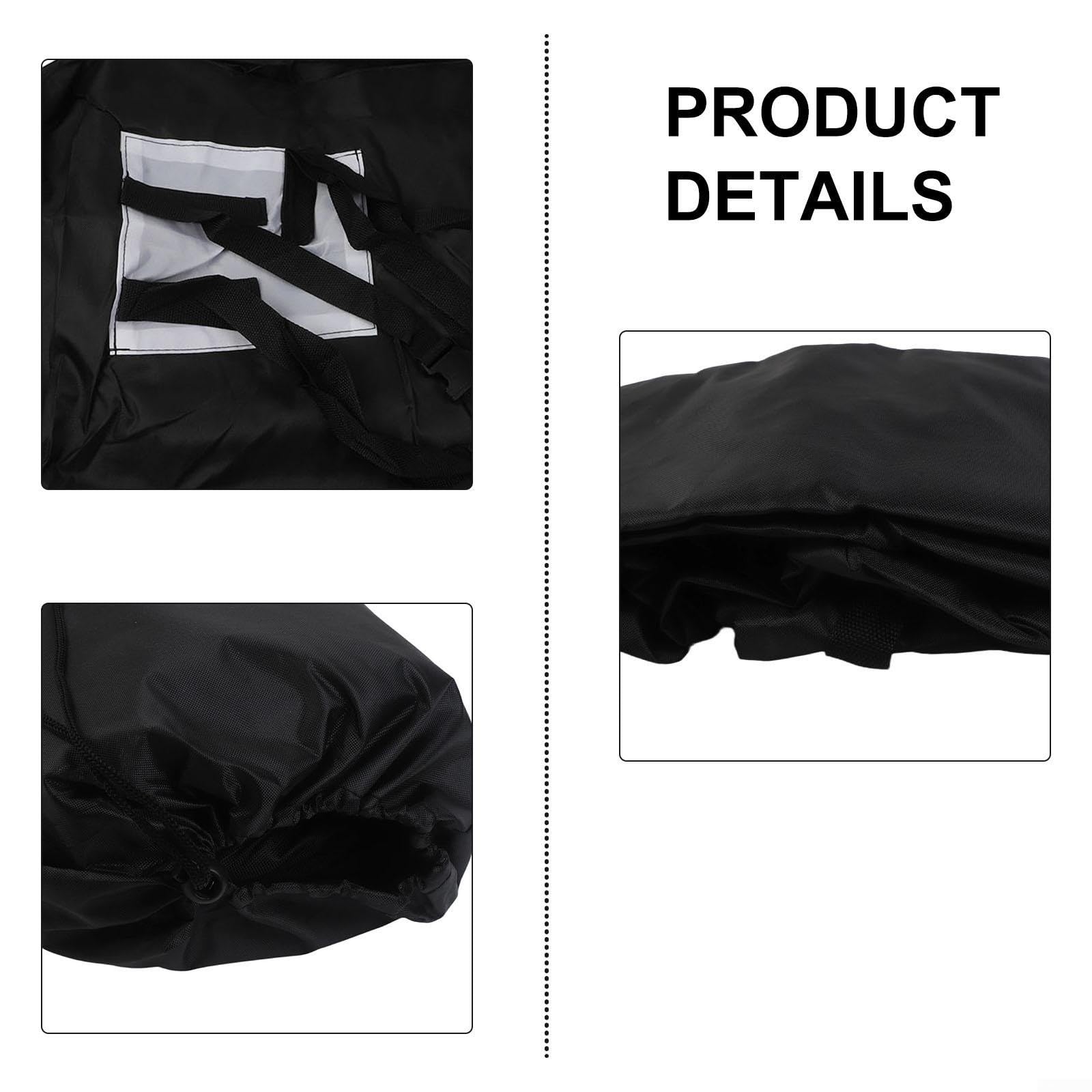 Alforja de techo de 425 L, resistente al agua, Softbag – 600D Oxford plegable, para viajes, camping, esquí, con 8 correas tensoras, 109 x 86 x 43 cm