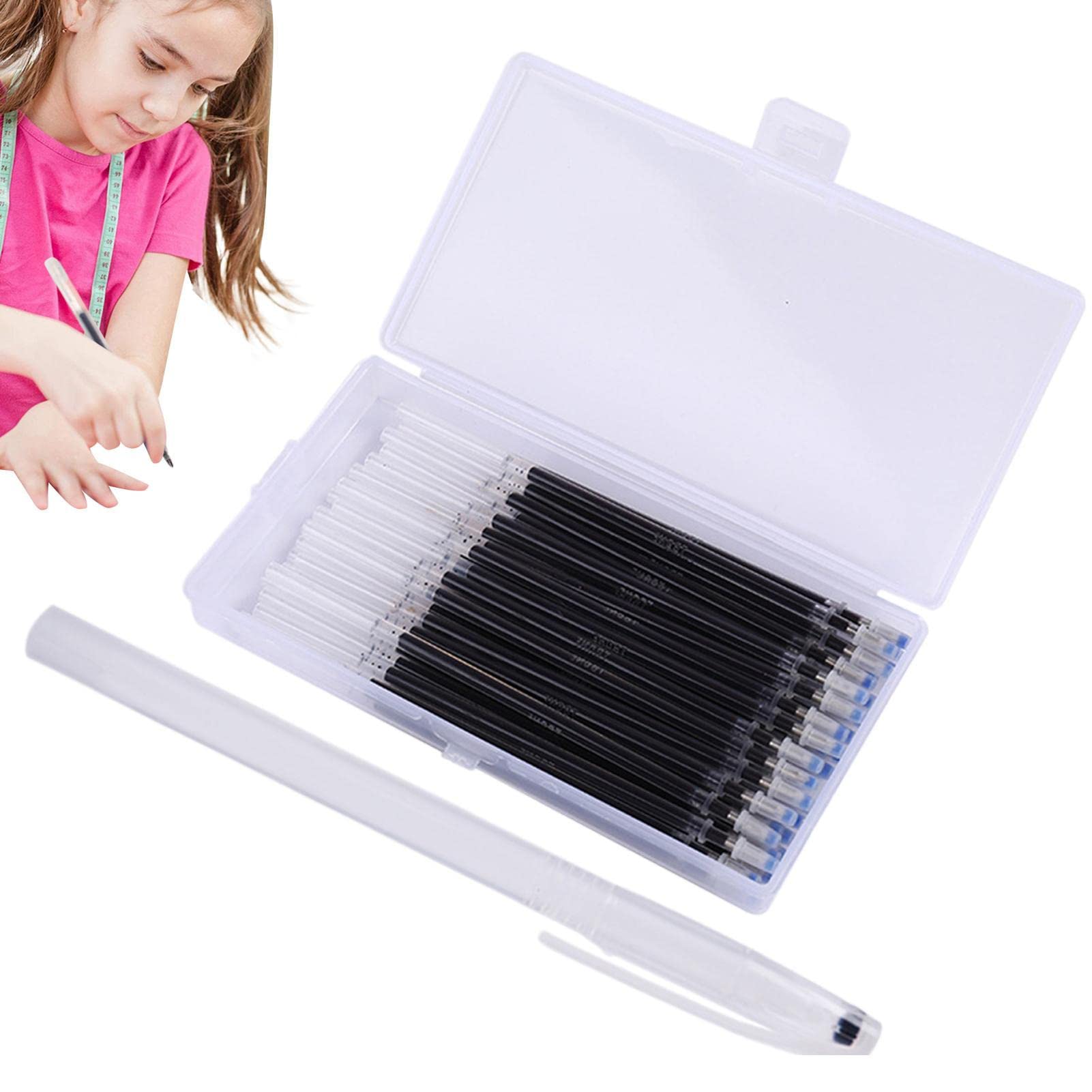 Recambios para bolígrafos borrables con calor – Recambios automáticos para lápices de sastre, juego de 40 rotuladores resistentes al calor, recambios para costura, costura, bordado, acolchado