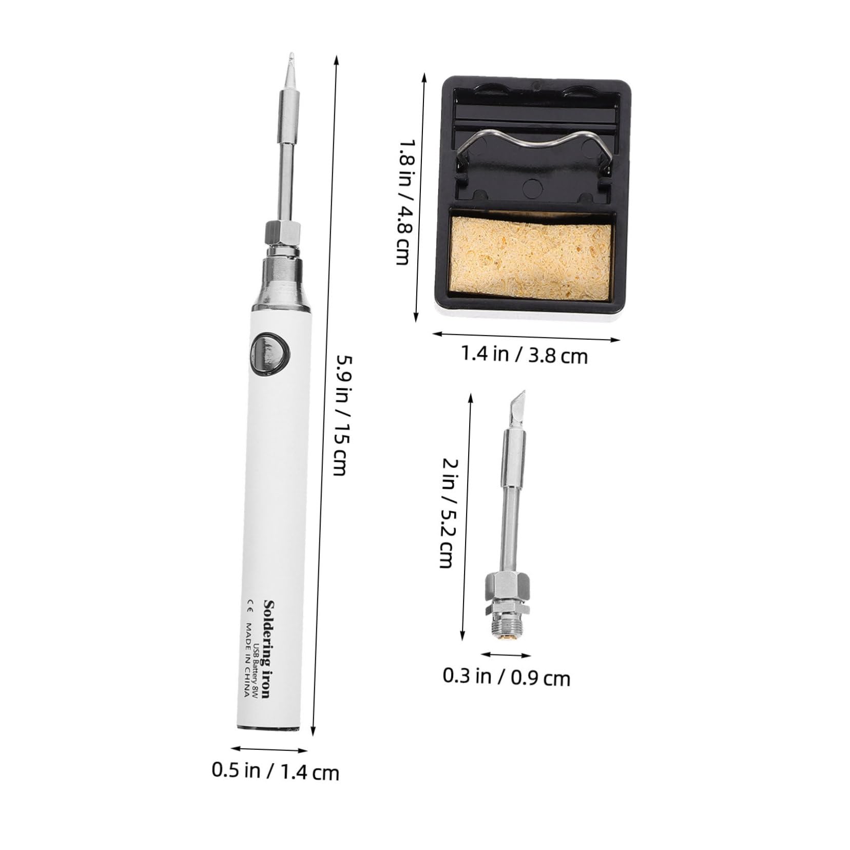 NAMOARLY Portable Soldering Iron Lightweight Quick Heat Cool Ergonomic Design for Home Use