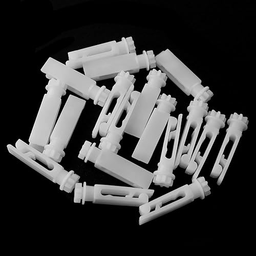 Miniatura 3 de 18 piezas de persianas verticales verticales para reparación, persianas verticales, accesorios de cortina, tallos blancos