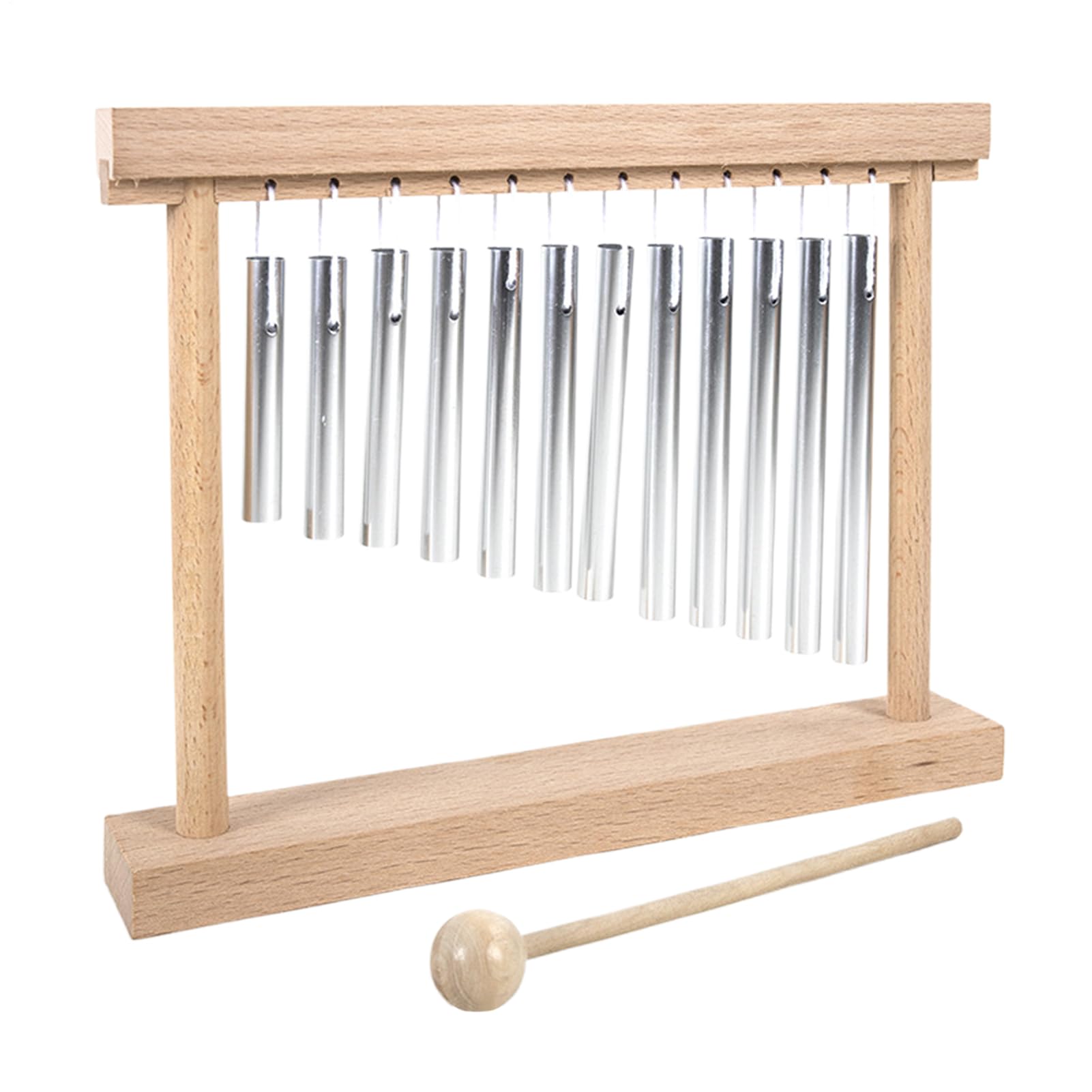 Chimes Percussion, Tabletop Wind Chime, 9.84x7.48x1.57 Inches Lightweight Frame Soft Melodic Tones Sound Healing, Musical Entertainment Tool for Temple, Classroom, School and Yoga