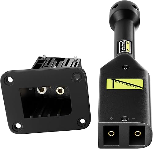EZGO TXT - Receptáculo de cargador PowerWise de 36 V y enchufe con mango, apto para carritos de golf EZGO TXT/Medalist Electric 1996 en adelante.