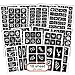 Produktbild Henna Tattoo Schablonen Kit, AOBETAK 285 Stück Wiederverwendbar Glitter Temporäre Tattoos Schablone, 18 Blatt Schablonen Tätowierung Sticker für Jugendliche Erwachsene Henna Designs