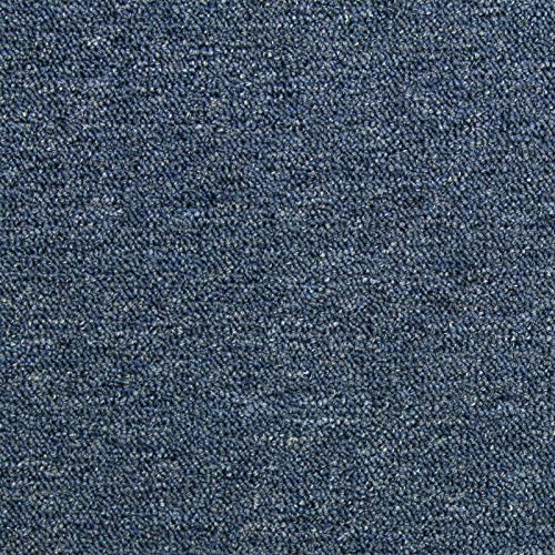 Losetas de Moqueta 50x50cm Pack de 20 Cobertura 5m² Azul Oscuro Parches para Moqueta Casa Hogar Oficina Tienda Taller Losetas de Alfombra Baldosas Suelo Adhesivas Resistentes Facil Instalación