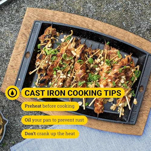 Image of Lodge LSCP3 11-5 /8 inch Cast Iron Chef's Sizzlin Platter