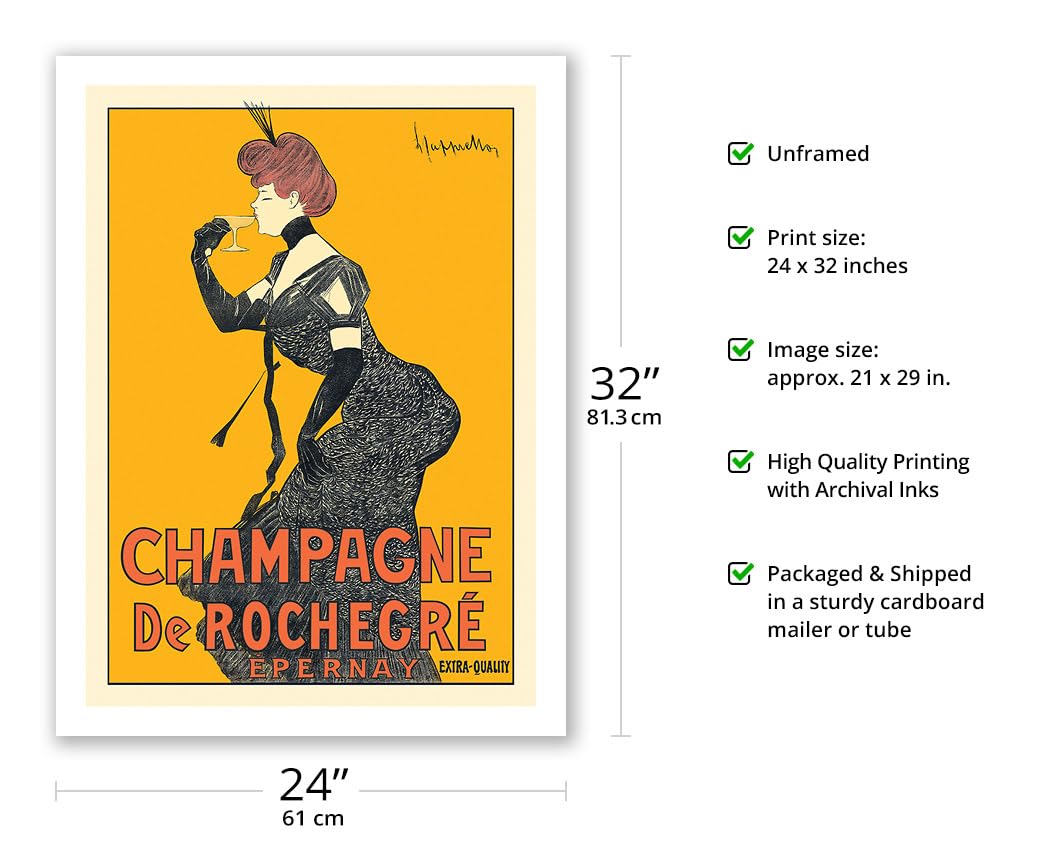 Amazon.com: Champagne De Rochegrès - Vintage French Advertising