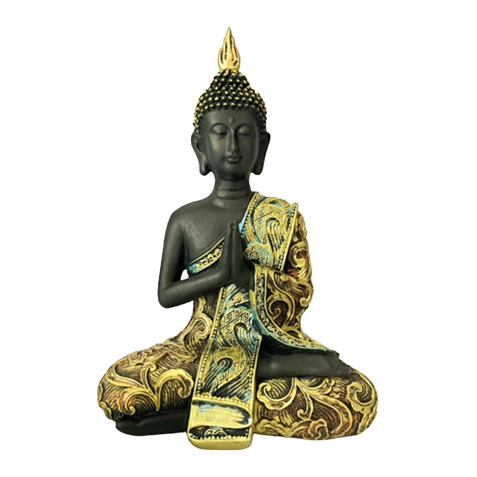 Statue Du Bouddha | Sculptures De Jardin De Bouddha | Figurines De Bouddha De Collection, Ornement De Jardin Pacifique, Décor De Jardin Zen Avec Caractéristiques De Méditation, Statue De Bouddha