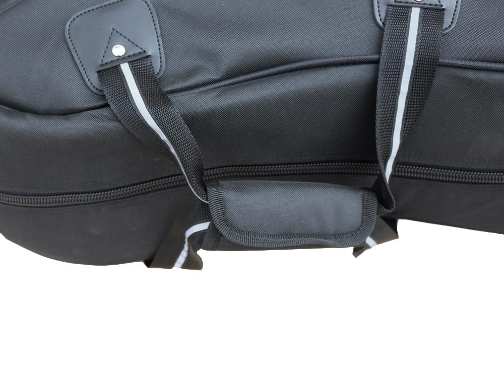 Custodia per violoncello 4/4 per violoncelli elettrici classici, resistente, impermeabile, con cinghie, imbottitura in schiuma ad alta densità, fodera in velluto, tasche in colofonia per