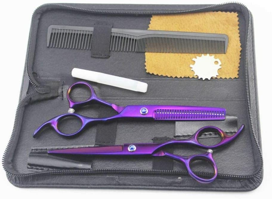 Hair Cutting Scissors Set, 6 Inch Stainless Steel for Layered Haircut Work