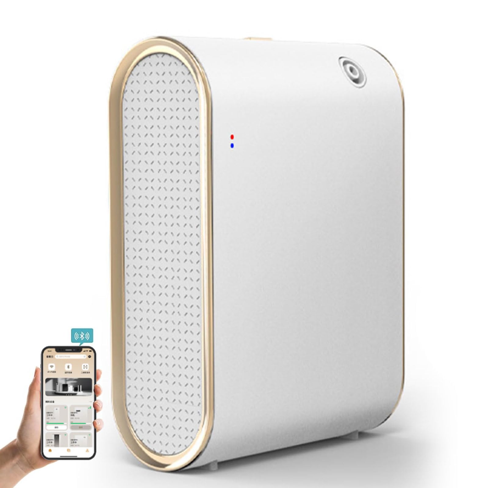 Diffusore di Aromi Senza Acqua, 350 Ml, Diffusore di Profumo Commerciale a Parete con Telecomando, Copre Fino a 500 M³, Macchina Profumata Intelligente per Casa, Ufficio, Hotel, Spa, Salone white