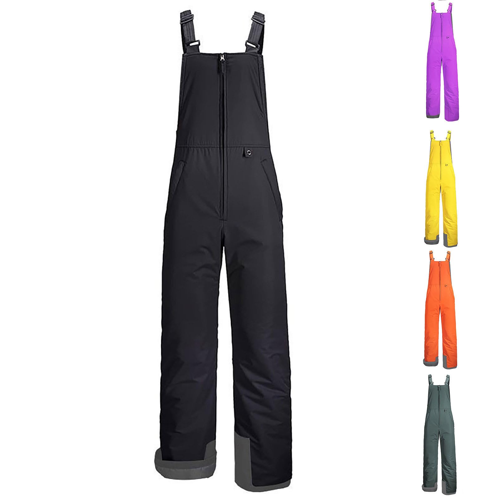 Salopette de ski pour homme avec bretelles, imperméable, chaud, coupe-vent, pantalon de ski, de chasse, de snowboard, d'extérieur, respirant, séchage rapide, pantalon softshell