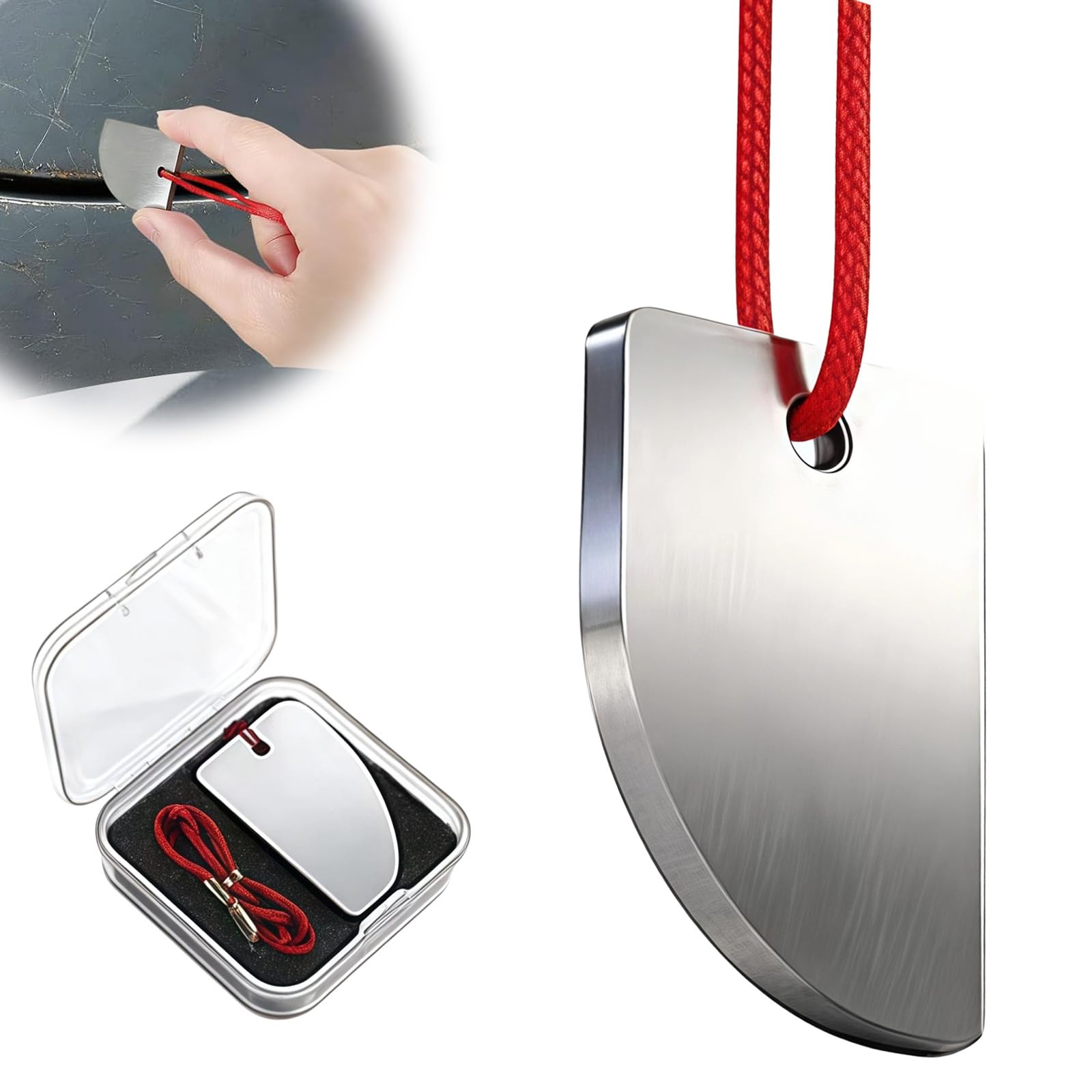 XQMMGO Raschietto per Vernice Auto in Carburo di Tungsteno, Pialla per Ritocco Vernice per Rimuovere Colature e Gocce, Set di Riparazione Carrozzeria Professionale con Lama di Precisione