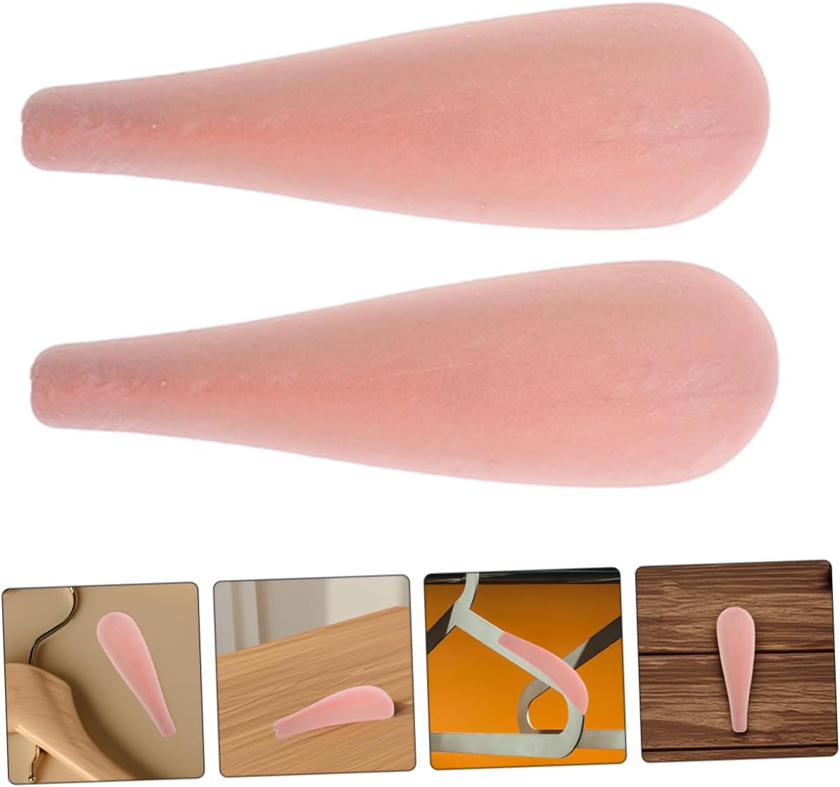 12pcs Anti-Slip Flocked Garment Hanger with Shoulder Pads Wide Shoulder Support for Sweaters and Suits Prevents Deformation and Bumps for Home and Travel