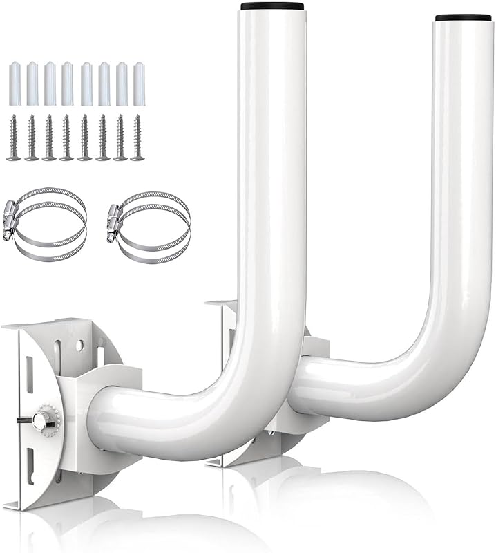 Universal Wireless Bridge Bracket Mount, 2-Pack Pole and Wall-Mounted for Outdoor Point to Point WiFi Access Point CPE Client Bridge