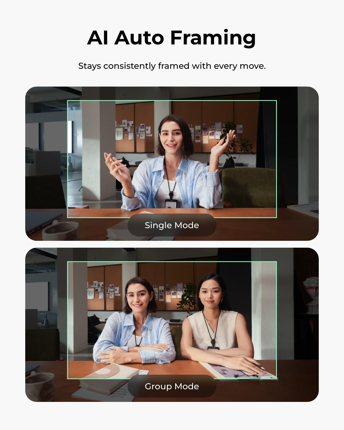 OBSBOT Meet Flip 4K Webcam Pieghevole con Sensore 1/2" e AI Inquadratura | PDAF Autofocus, Doppio Mic, Controllo Gestuale, Note AI, HDR, Beauty Mode, Webcam per Mac/PC/Zoom/Teams, ecc.