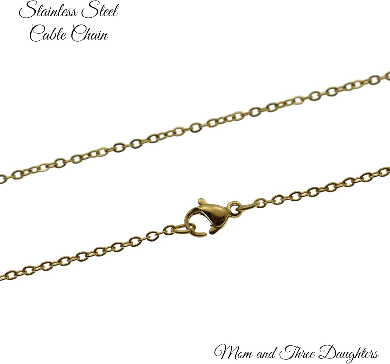 MOM & THREE DAUGHTERS Gold Hummingbird Jewelry | Stainless Steel | Motivational Gifts | Gifts for Women | 18" Chain - Image 4