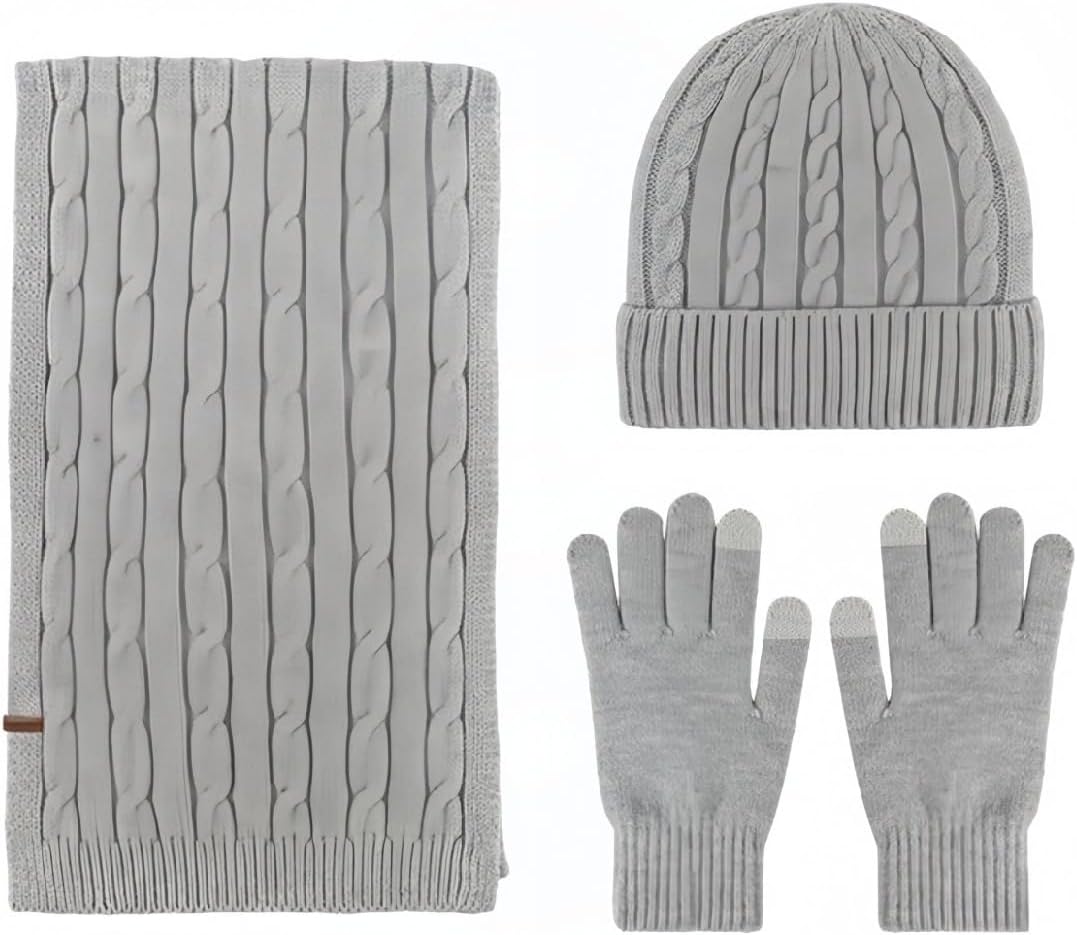 販売 [Watone] レディース冬用帽子・スカーフ・手袋3点セット | ソフト