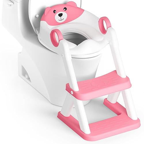 Miniatura 9 de Asiento de entrenamiento para ir al baño, para niños y niñas, 2 en 1, protector contra salpicaduras, antideslizante, taburete