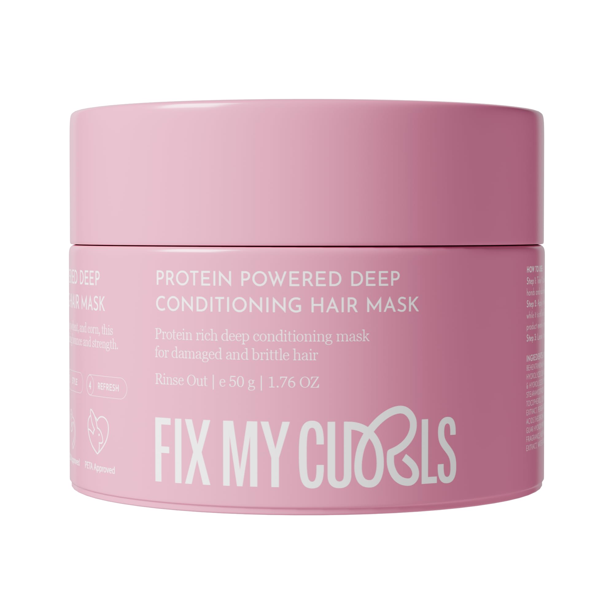 Fix My Curls Mask | Avocado Oil, Amla, Cocoa Butter| Hair Mask For Curly, Wavy, Dry & Coloured Hair | Intensive Hair Repair with Pro - Keratin Bond Repair