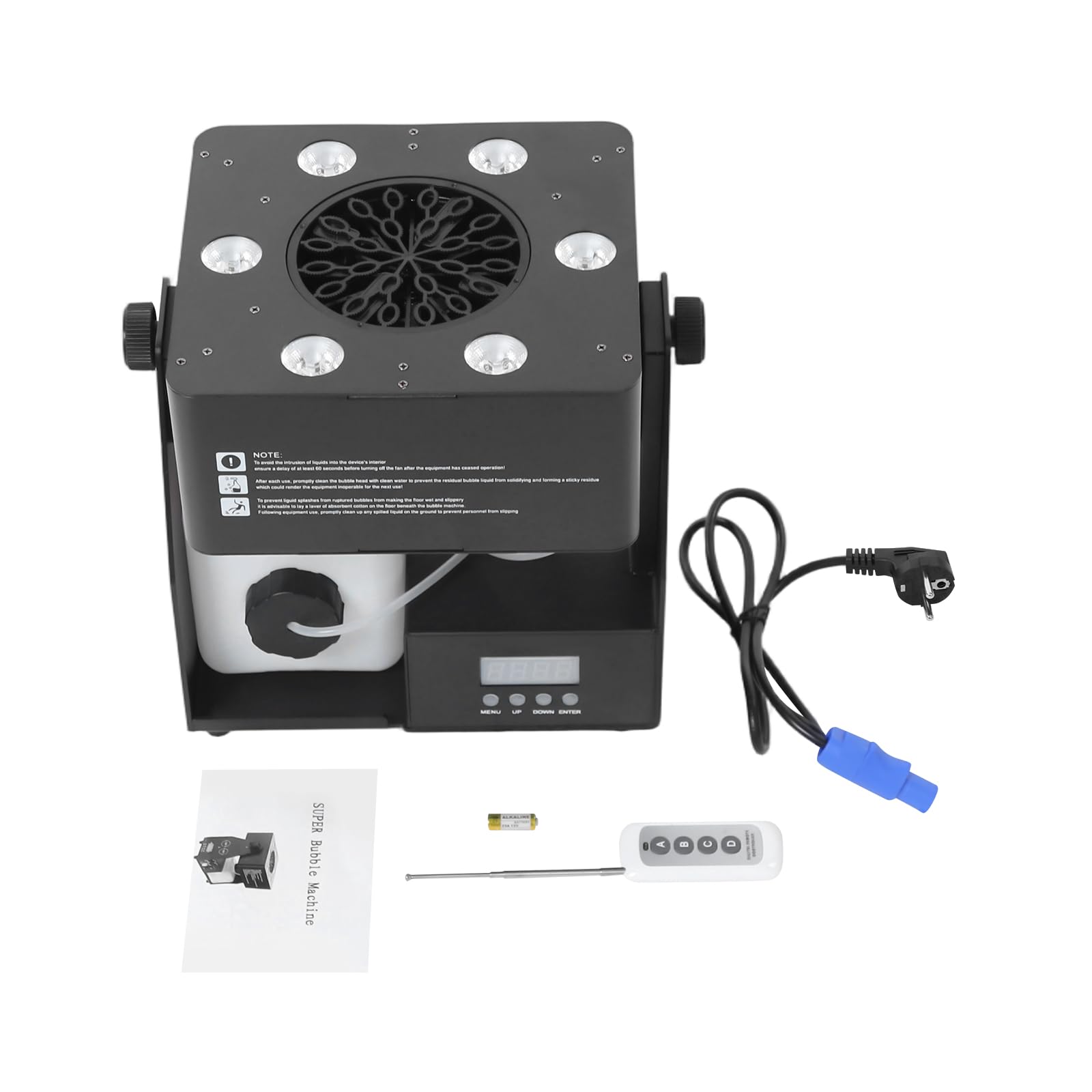 DMX512 maszyna do baniek mydlanych LED, 90 W, RGBW na scenę i imprezę