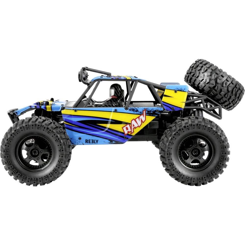 Reely RAW Orange Brushed 1:14 RC model samochodu elektryczny Monster Truck napęd na wszystkie koła (4WD) RTR 2,4 GHz z akumulatorem i ładowarką