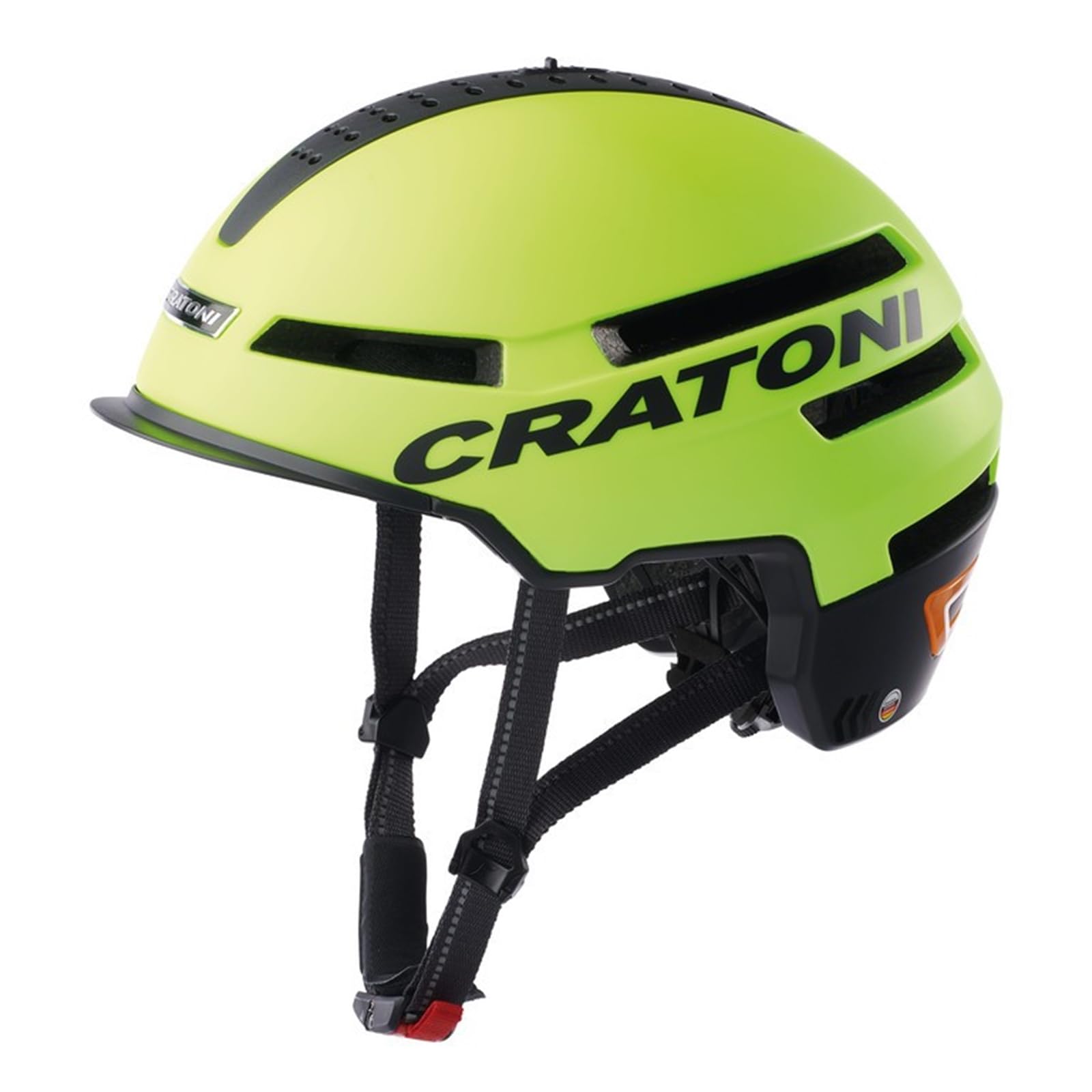 Cratoni Unisex – Erwachsene Smartride Helme, Neongelb Matt, M EU