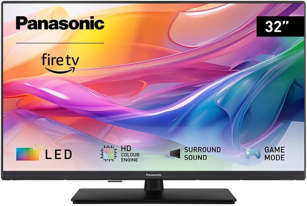 Panasonic TV-32S50AEZ, S50-serie 32 inch HD LED Smart TV, 2024, Fire TV, HD Colour Engine, HDR, Alexa spraakbediening, speelmodus, mediaspeler, voor een buitengewone visuele ervaring