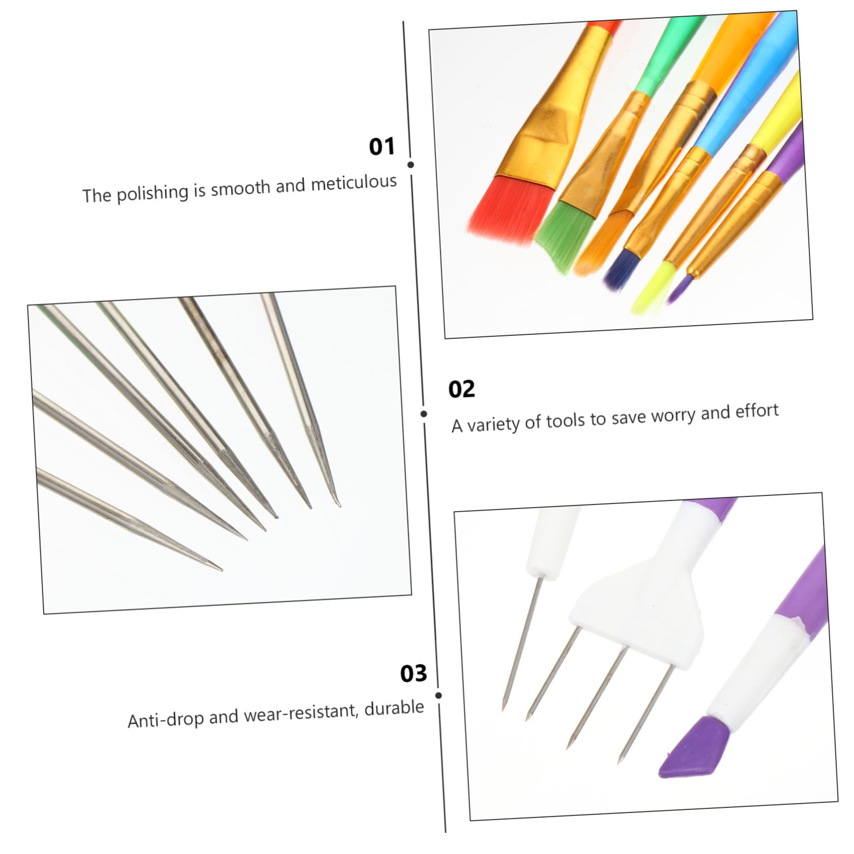 Cabilock 3sätze Fondant Cake Carving Set Teiliges Set Mit Nützlichen Schneide Und Modellierwerkzeugen Für Kreative Tortendekorationen Und Desserts Mildem Kunststoff Und Leicht Zu