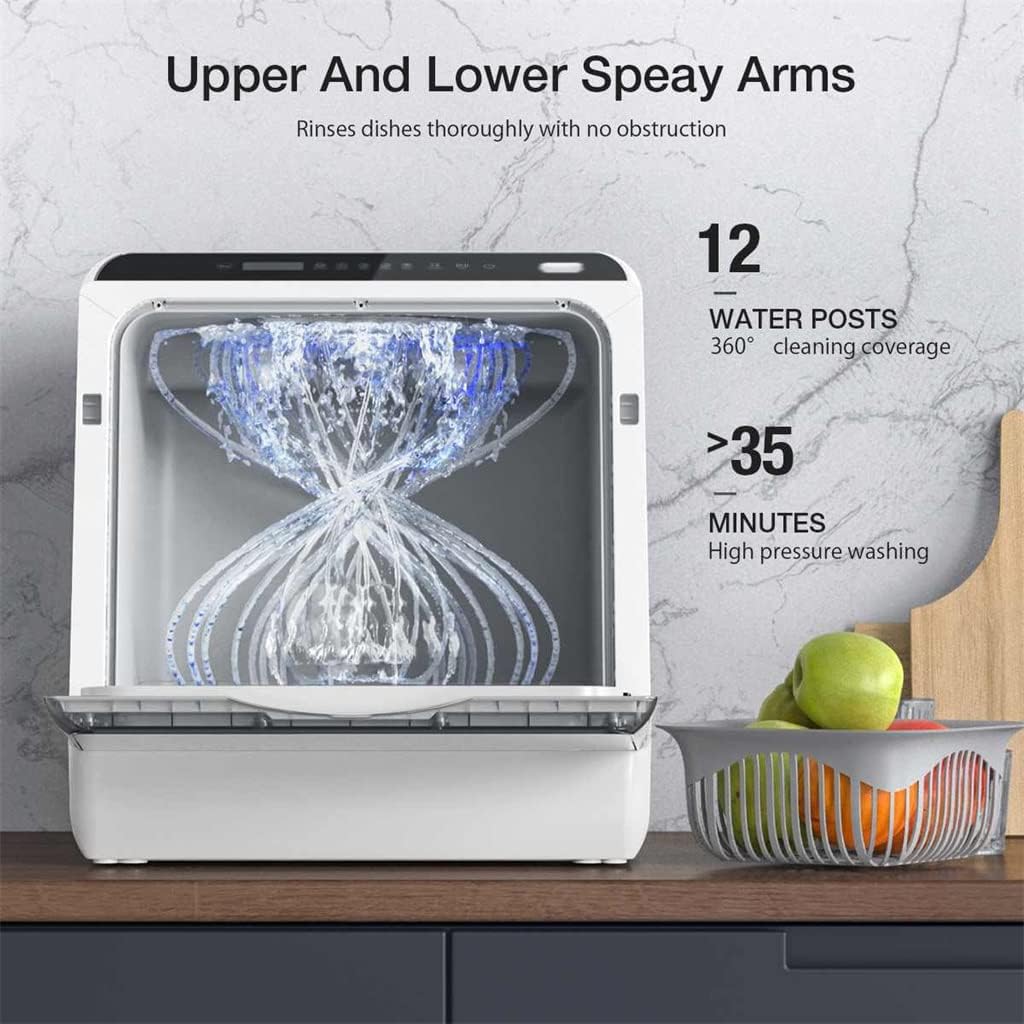 Smart Portable Countertop Dishwasher with APP Control Small Table Kitchen Washing Machine