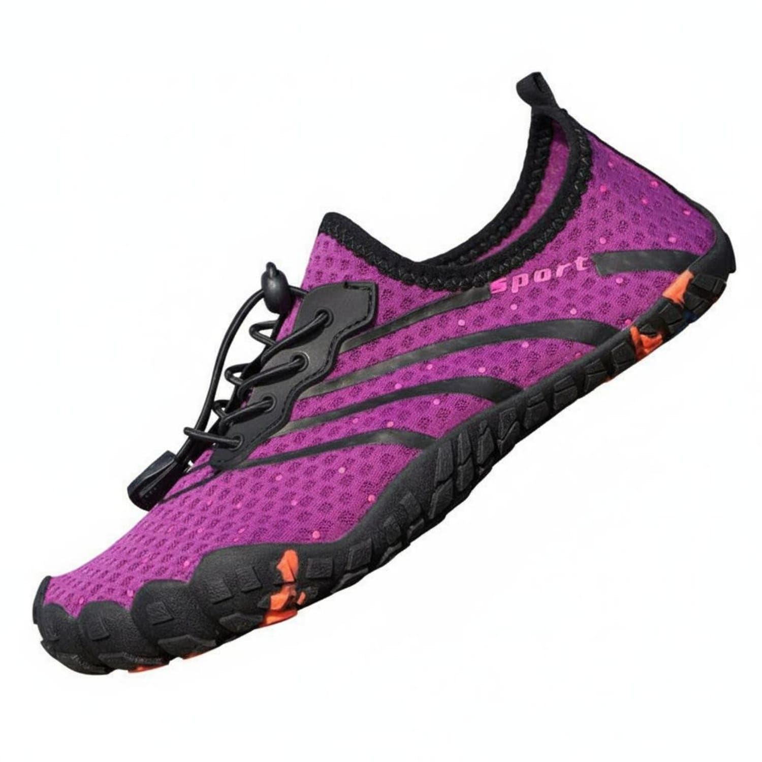 Lightweight Quick Dry Water Shoes Flexible Sole Non-Slip Wading Shoes Breathable Outdoor Footwear Packable for Men, Women, Swimming, Snorkeling, River Trekking, Surfing, 38, 191 Purple-image-22