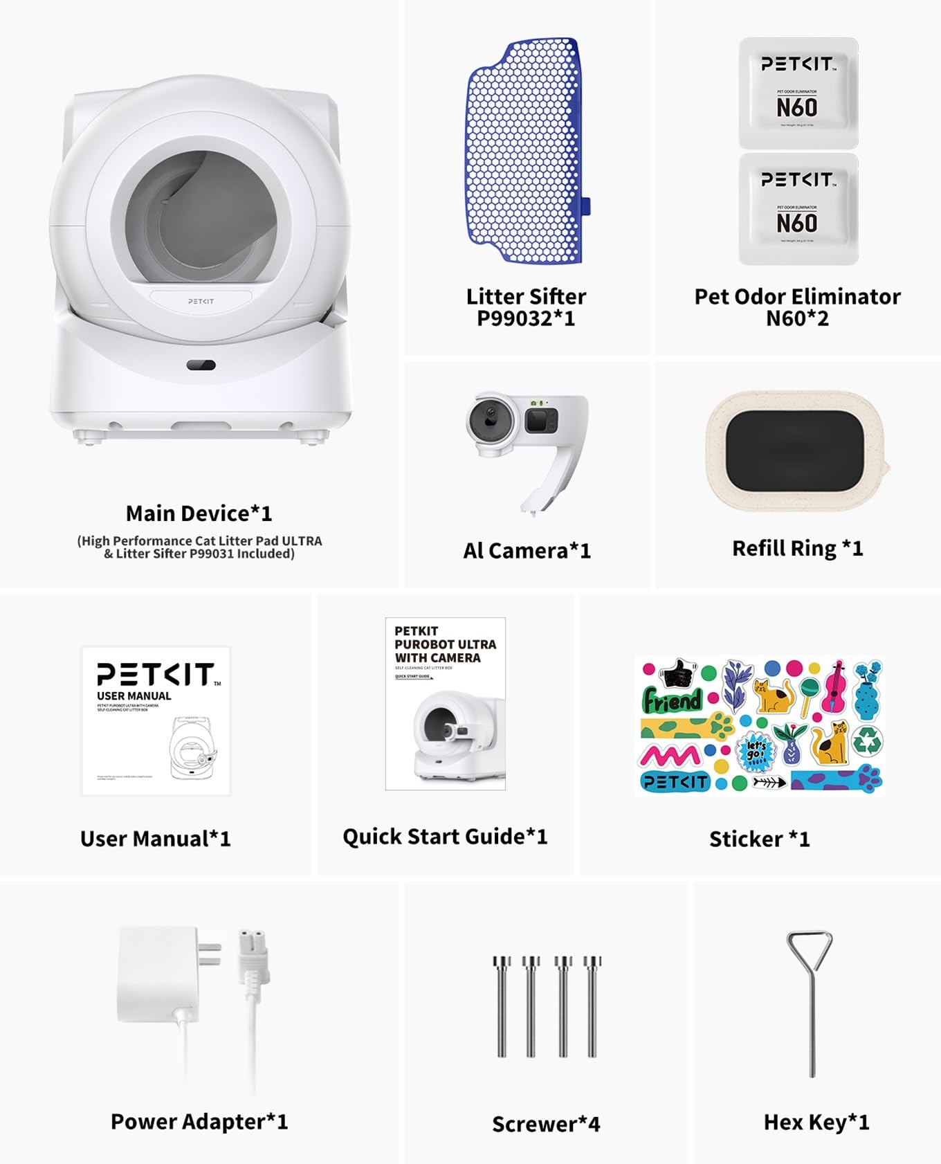 PETKIT Purobot Ultra Lettiera Gatto Autopulente — immagine 9 di 12