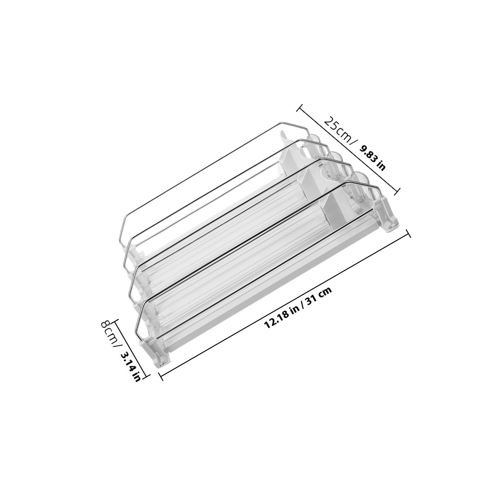 Distributeur Automatique de Boissons Facile à Utiliser Blanc en ABS et Fer, Poussoir de Réapprovisionnement Organise Canettes de Façon Ordonnée pour Supermarchés