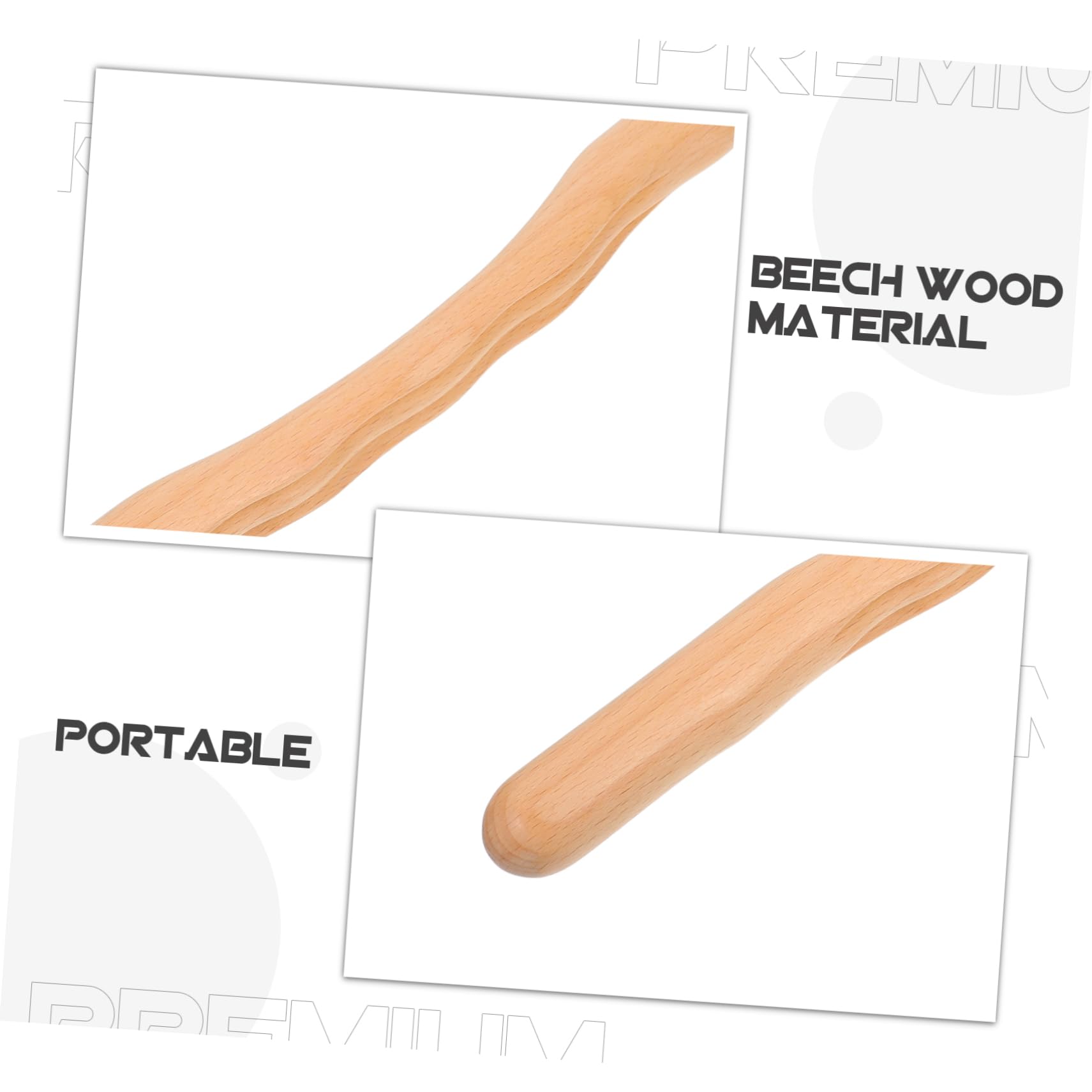 Beaupretty 3 Piezas Herramientas de Masaje de Madera Masaje y Masajeador de Pies para Corporal Diseño Compacto y Portátil para Relajación Muscular