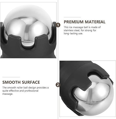 Miniatura 7 de Bola de masaje de acero inoxidable para relajación muscular y masajeador de mano desmontable para cuello, hombros, espalda, brazos, piernas y pies,