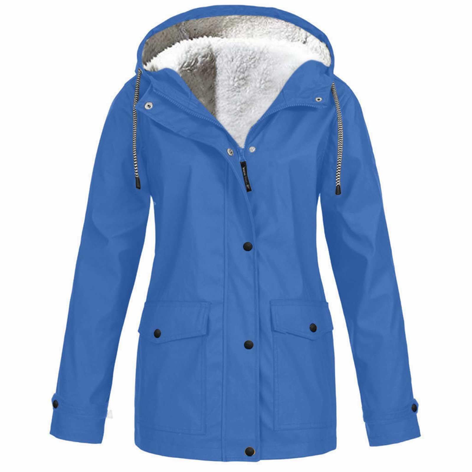 Felpa Con Cappuccio In Pile Da Donna Parka Giacche A Calde Invernali Cappotti Sci Capispalla Giacca Impermeabile Pioggia Estiva Antipioggia Montagna Vento Primaverile Antivento Running