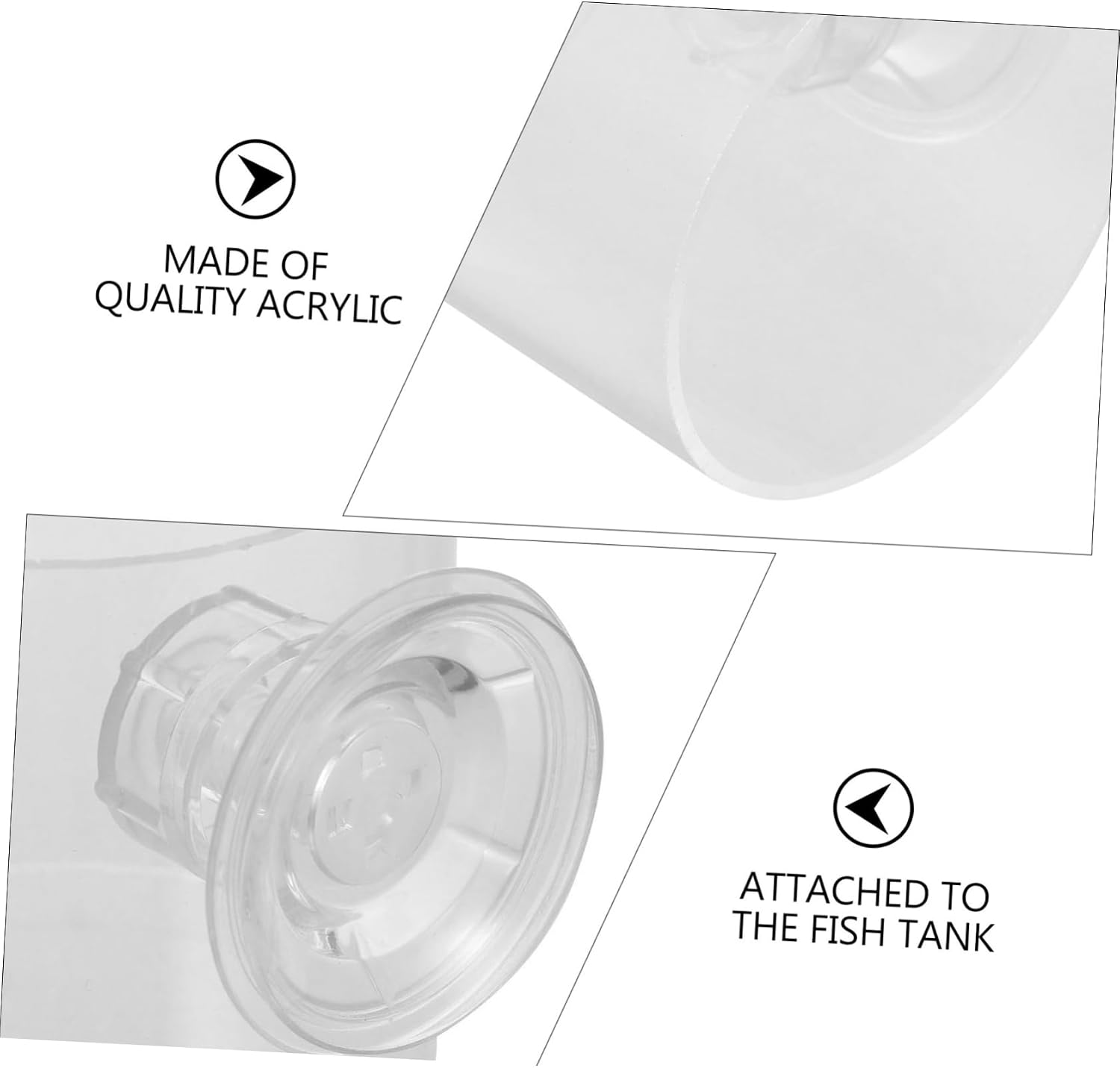 DOITOOL 6pcs Fish Feeding Circle for Aquariums Floating Fish Food Feeder Cups Prevents Water Waste Flakes