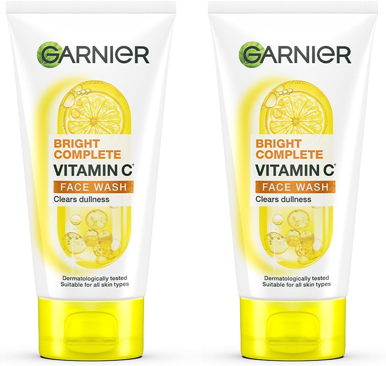 Bright Complete Skin Naturals Vitamin C Face Wash, 150g(Pack of 2) | Vitamin C facewash for women and men | Daily Cleanser Suitable for all skin types | For Brightening and Glowing skin