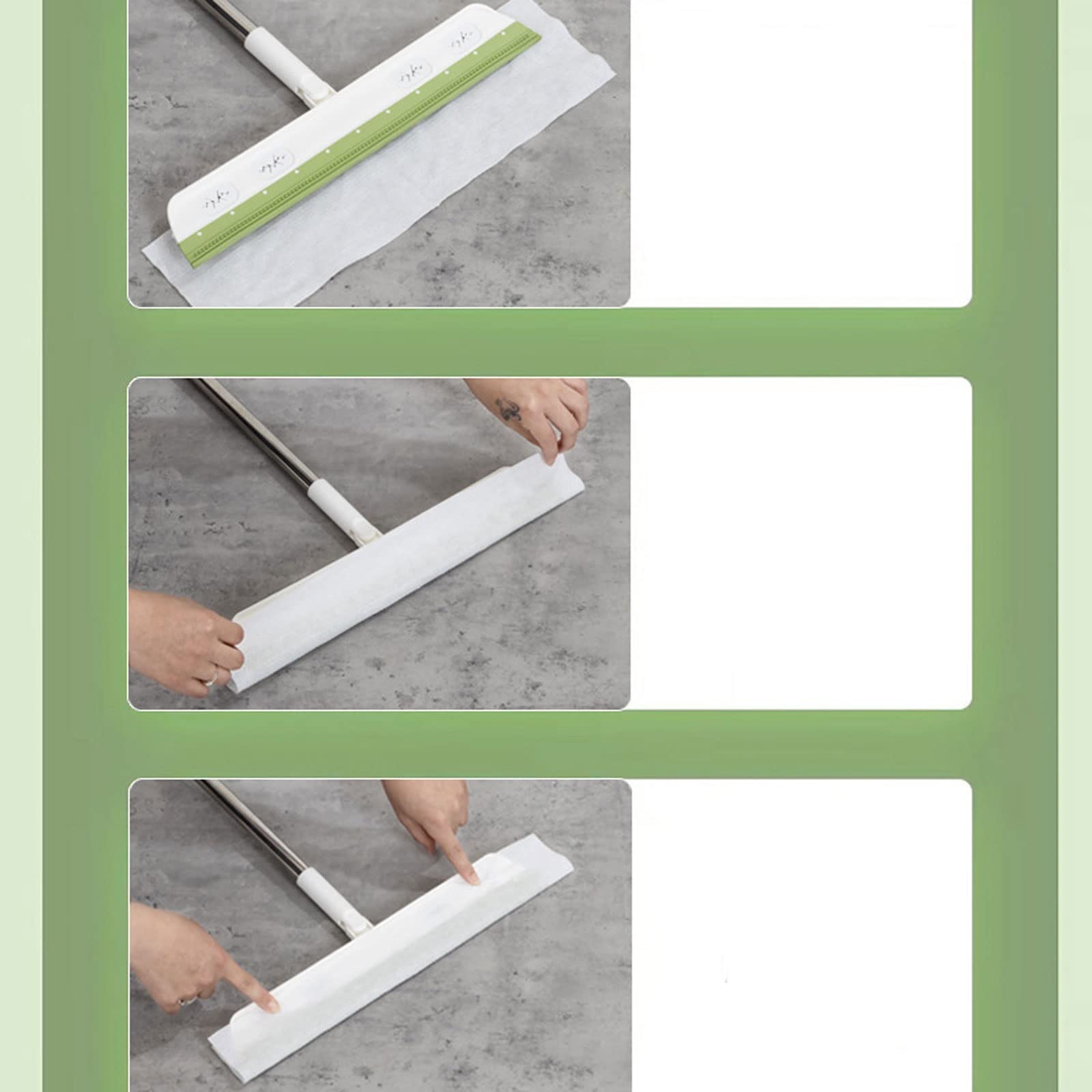 Rasquetas para Ducha, Escobilla de Ducha Verde Silicona Acero Inoxidable PP