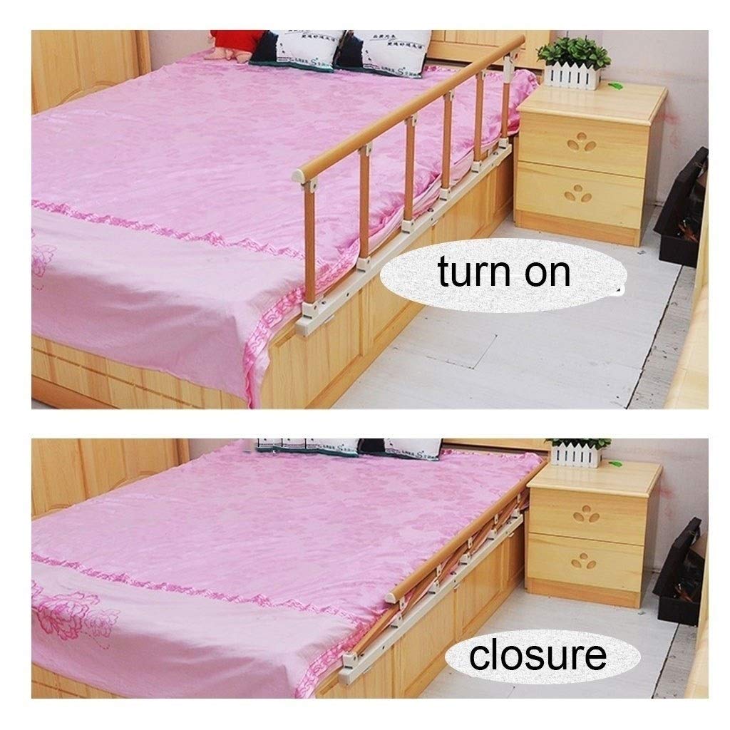 Barandillas de Seguridad para Cama de Ancianos Barandillas de Seguridad para Adultos discapacitados Barandilla de Cama Individual portátil Barandillas de protección de Cama plegabl