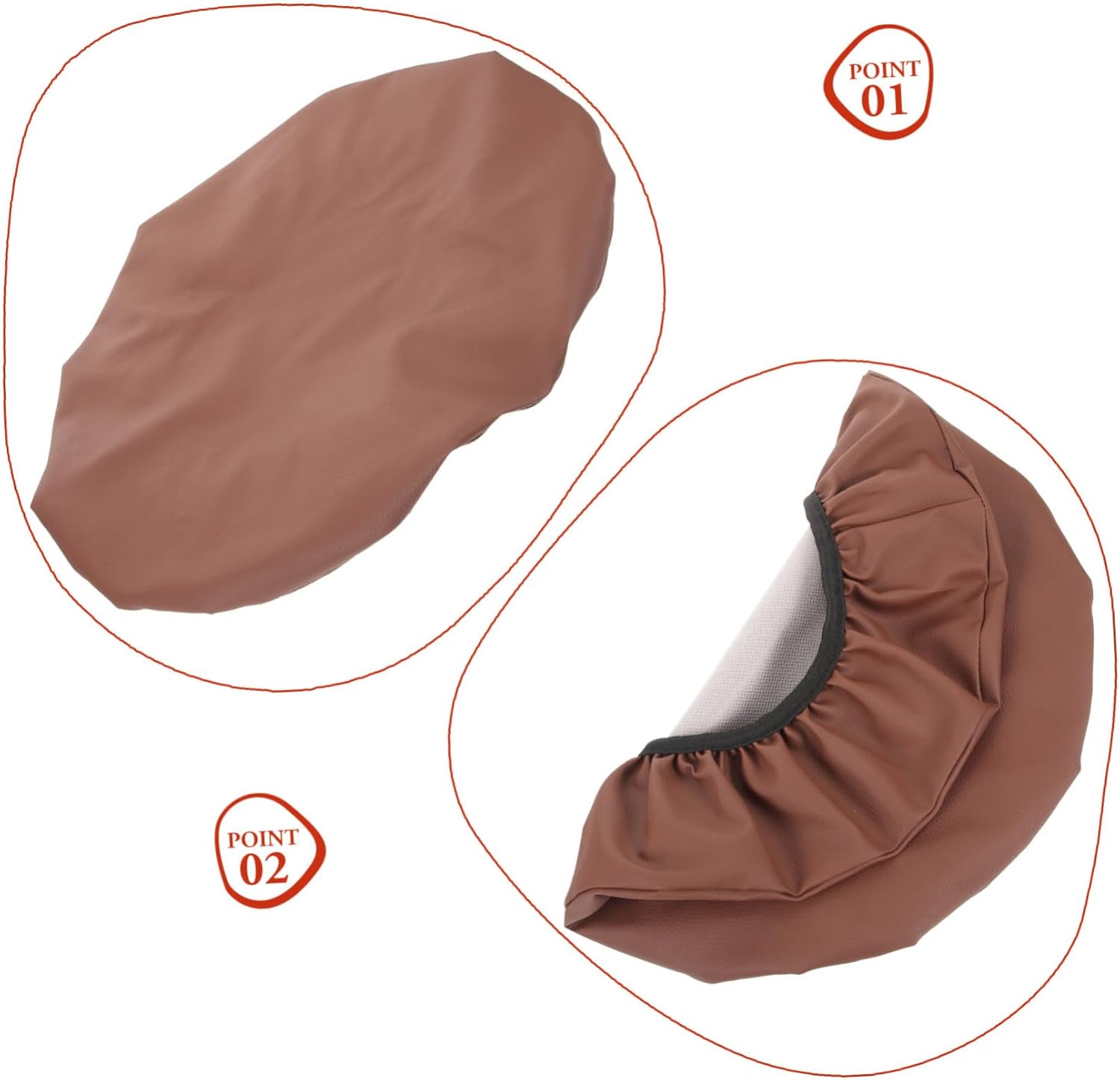 Mobestech Round Stool Cover Stretchy and Easy to Clean Replacement Seat Cover for Kitchen Dining Home and Office Use Fits Round Bar Stools